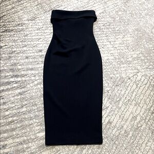 Aritzia Babaton Classic Black Strapless Dress